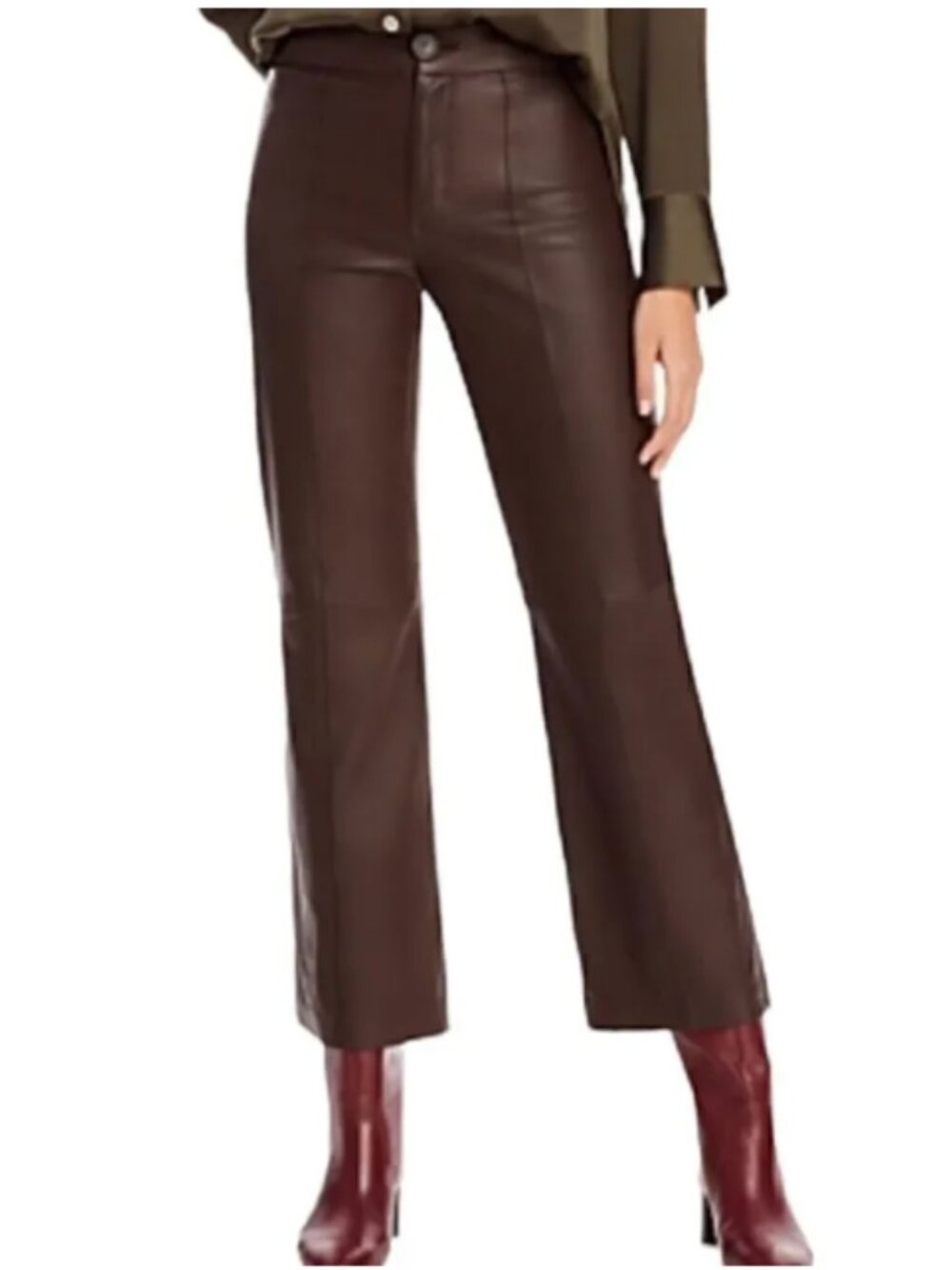 VINCE Lamb Leather Pants 0
